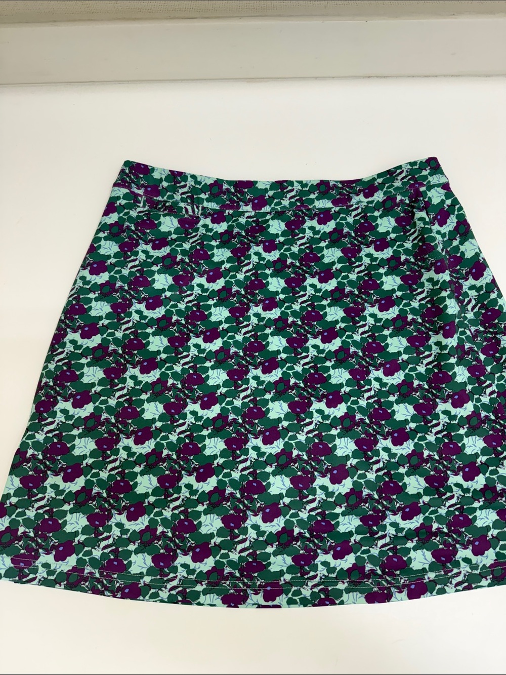 Peter Millar  A-Line Mini Skort in Teal and Purple